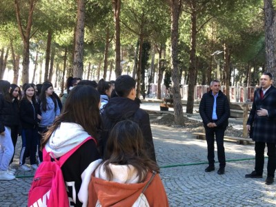 Çanakkale Opet Tarihe Saygı Orta Okulu ,Çanakkale Şehitler Abidesi Çevre Düzenleme Uygulama İşi Şantiyemizi Ziyarete Geldi.